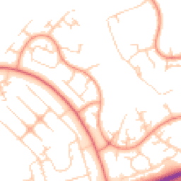 Daytime road noise heatmap for MK14 5DJ
