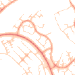 Daytime road noise heatmap for MK14 5DL