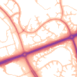 Daytime road noise heatmap for MK14 5DQ