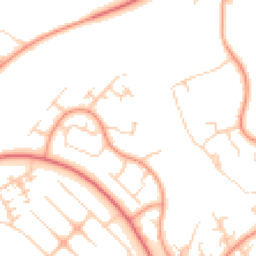 Daytime road noise heatmap for MK14 5DS