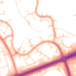 Daytime road noise heatmap for MK14 5DU