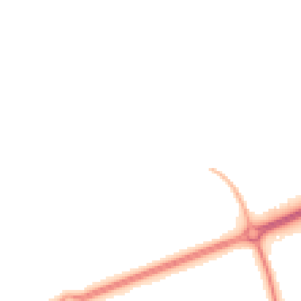 Night-time road noise heatmap for MK14 5DU