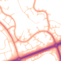 Daytime road noise heatmap for MK14 5DY