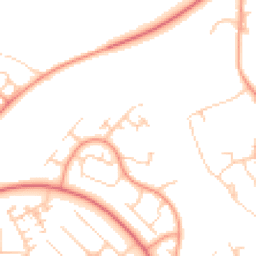 Daytime road noise heatmap for MK14 5DZ