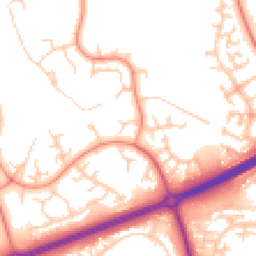 Daytime road noise heatmap for MK14 5EA