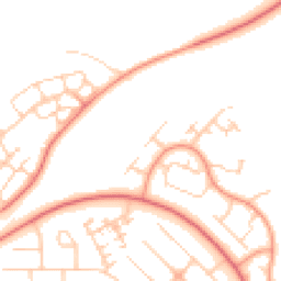 Daytime road noise heatmap for MK14 5EB