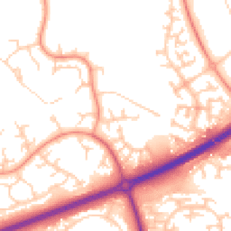 Daytime road noise heatmap for MK14 5EF