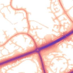 Daytime road noise heatmap for MK14 5EN