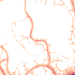 Daytime road noise heatmap for MK14 5ET