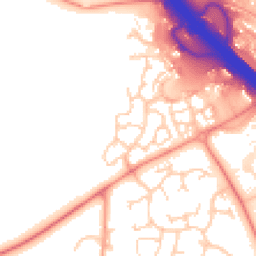 Daytime road noise heatmap for MK14 5FA