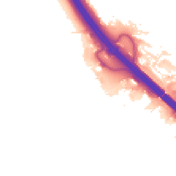 Night-time road noise heatmap for MK14 5FD