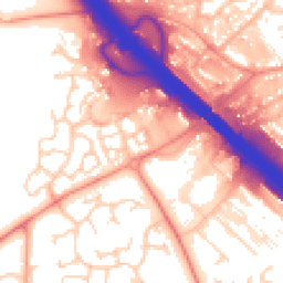 Daytime road noise heatmap for MK14 5FL