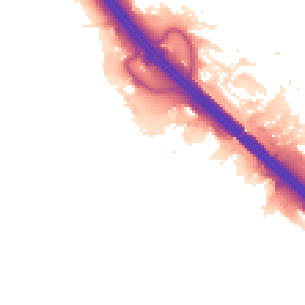 Night-time road noise heatmap for MK14 5FN