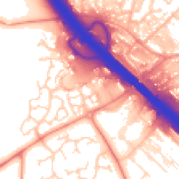Daytime road noise heatmap for MK14 5FP