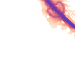 Night-time road noise heatmap for MK14 5FQ