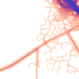 Daytime road noise heatmap for MK14 5FR