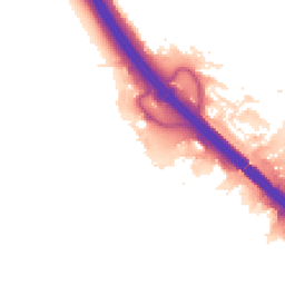 Night-time road noise heatmap for MK14 5FZ