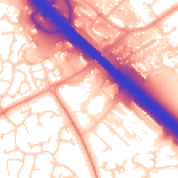 Daytime road noise heatmap for MK14 5GA