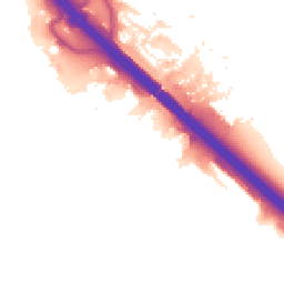 Night-time road noise heatmap for MK14 5GA