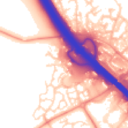 Daytime road noise heatmap for MK14 5GE