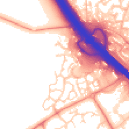 Daytime road noise heatmap for MK14 5GF