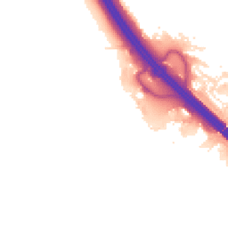 Night-time road noise heatmap for MK14 5GF