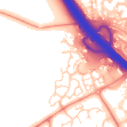 Daytime road noise heatmap for MK14 5GG