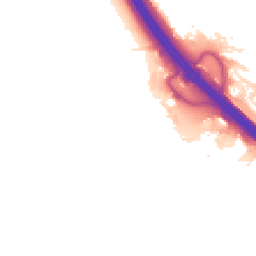 Night-time road noise heatmap for MK14 5GG