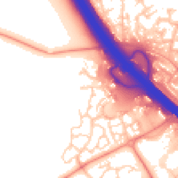 Daytime road noise heatmap for MK14 5GH