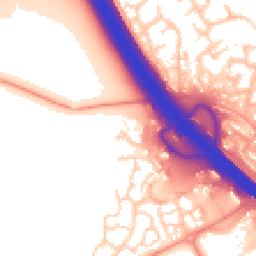 Daytime road noise heatmap for MK14 5GL