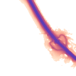 Night-time road noise heatmap for MK14 5GQ