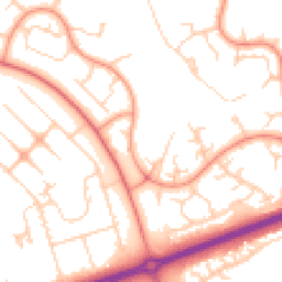 Daytime road noise heatmap for MK14 5HB