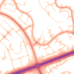 Daytime road noise heatmap for MK14 5HJ