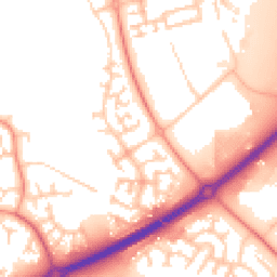 Daytime road noise heatmap for MK14 5HN