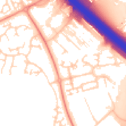 Daytime road noise heatmap for MK14 5HQ