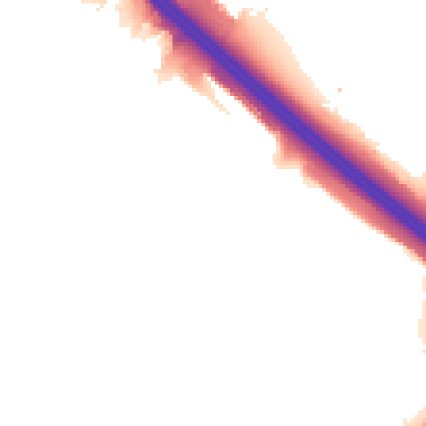 Night-time road noise heatmap for MK14 5HS