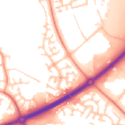 Daytime road noise heatmap for MK14 5HW