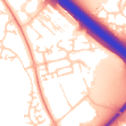 Daytime road noise heatmap for MK14 5HX