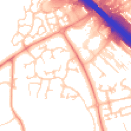 Daytime road noise heatmap for MK14 5JG