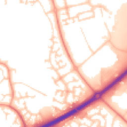 Daytime road noise heatmap for MK14 5JJ