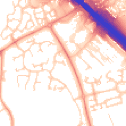 Daytime road noise heatmap for MK14 5JP