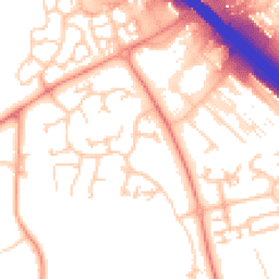 Daytime road noise heatmap for MK14 5JQ