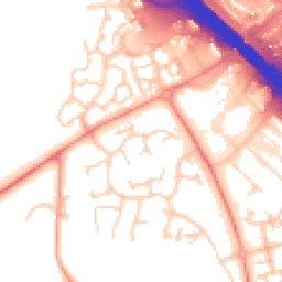 Daytime road noise heatmap for MK14 5JS