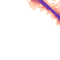 Night-time road noise heatmap for MK14 5JS