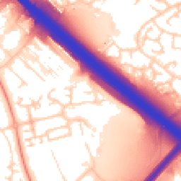 Daytime road noise heatmap for MK14 5JY