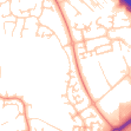 Daytime road noise heatmap for MK14 5PA