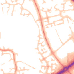 Daytime road noise heatmap for MK14 5PD