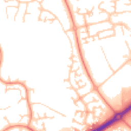 Daytime road noise heatmap for MK14 5PF