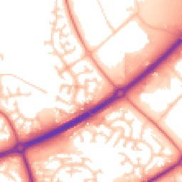 Daytime road noise heatmap for MK14 5PS