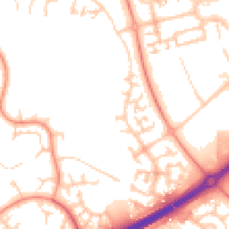 Daytime road noise heatmap for MK14 5PX